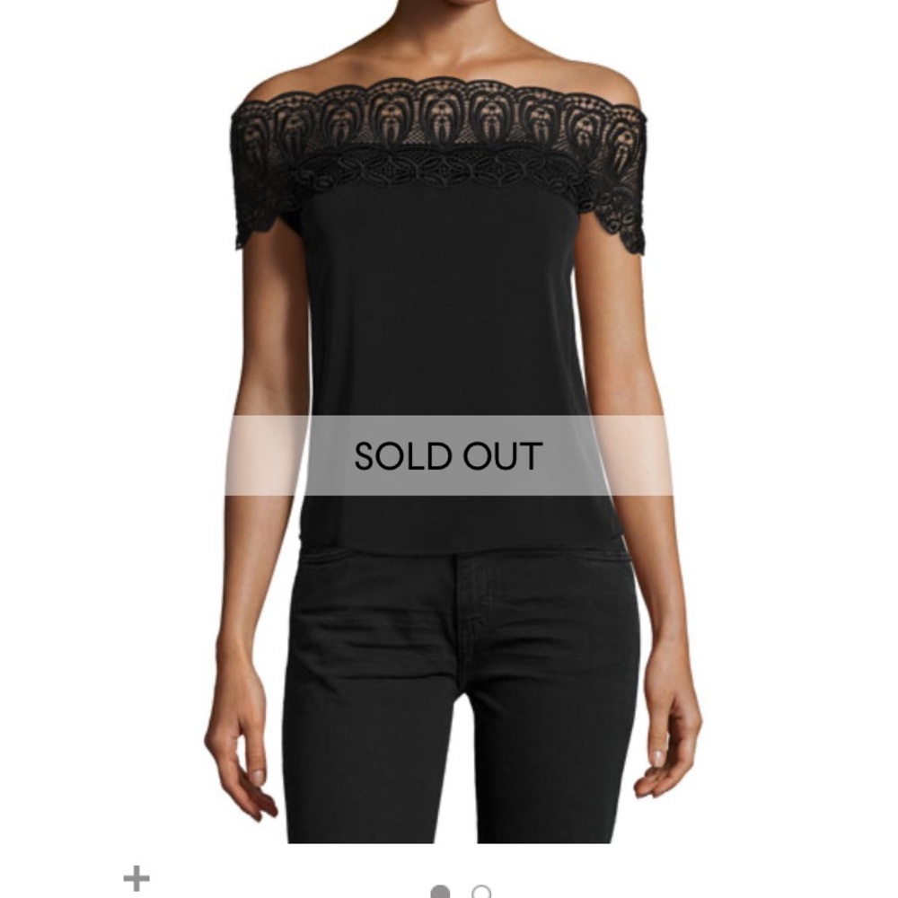Bardot lace top